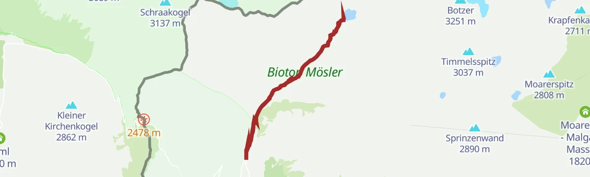 Route map: Escursione al Lago Nero (Großer Schwarzsee)